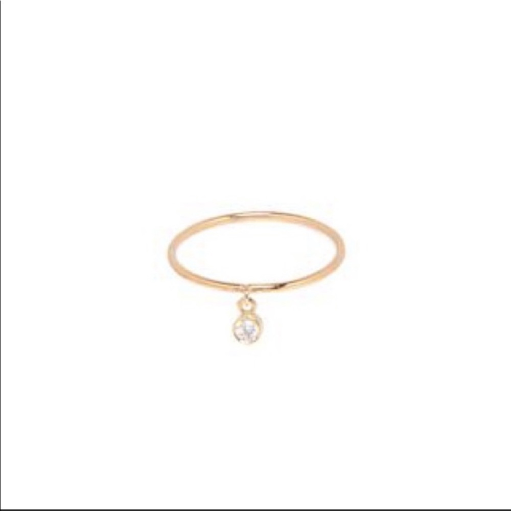 ZOE CHICCO 14k gold diamond ring size 6.75